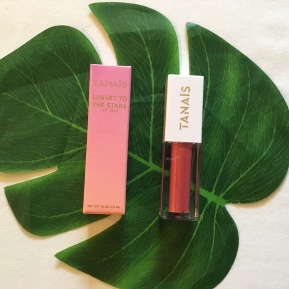 TANAÏS Sunset to the Stars Lip Oil Plumeria Petals - Picture 2 of 4